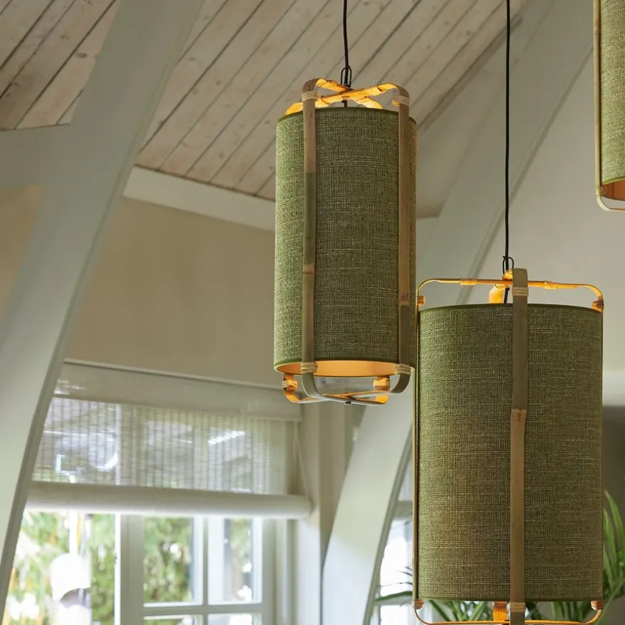 Light & Living Hanglamp Sendai Groen - E27 - Ø 32 cm