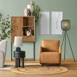 Light & Living Lampenkap Breska Beige - 25x28x21 cm