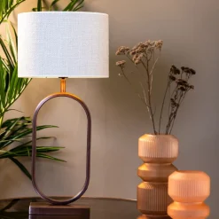 Light & Living Lampenkap Saverna Wit - 30x21x30 cm