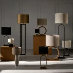 Light & Living Lampenvoet Liva Zwart - E27 - 42 cm hoog