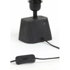 Light & Living Lampenvoet Kardan Zwart - E27 - 21 cm hoog
