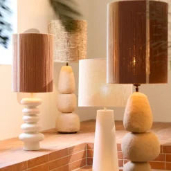 Light & Living Lampenvoet Yelos Creme - E27 - 43 cm hoog