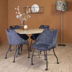 Light & Living Lampenvoet Shiva Zwart - E27 - 141 cm hoog