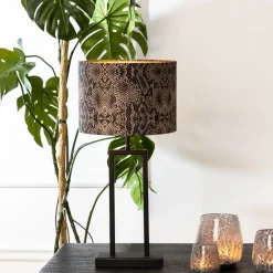 Light & Living Lampvoet Shiva Zwart - E27 - 41 cm hoog