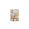 Light & Living Sfeerlicht Dronero Wit/Bruin - 13 cm hoog