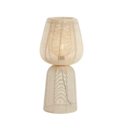 Light & Living Tafellamp Aboso Crème - E27 - 54 cm hoog