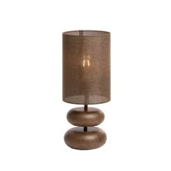 Light & Living Tafellamp Danialo Bruin - E27 - 51 cm hoog