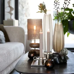 Light & Living Tafellamp Danialo Bruin - E27 - 51 cm hoog