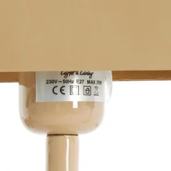 Light & Living Tafellamp Elenie Zand - E27 - 36 cm hoog
