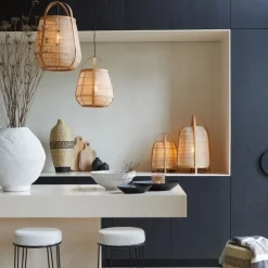 Light & Living Tafellamp Jacinto Naturel - E27 - 42 cm hoog