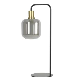 Light & Living Tafellamp Lekar Zwart - E27 - 58 cm hoog