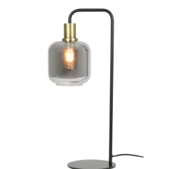 Light & Living Tafellamp Lekar Zwart - E27 - 58 cm hoog