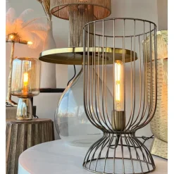 Light & Living Tafellamp Lazar Brons - E27 - 42 cm hoog