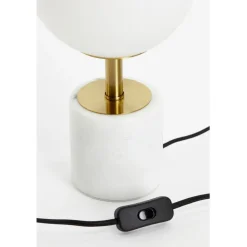 Light & Living Tafellamp Medina Wit - E27 - 35 cm hoog
