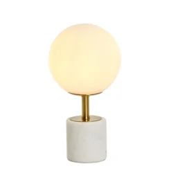 Light & Living Tafellamp Medina Wit - E27 - 35 cm hoog