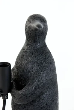 Light & Living Tafellamp Penguin Zwart - E14 - 34 cm hoog
