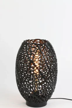 Light & Living Tafellamp Sinula Zwart - E27 - 40 cm hoog