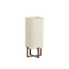 Light & Living Tafellamp Wyn Crème / Bruin - E27 - 39 cm hoog