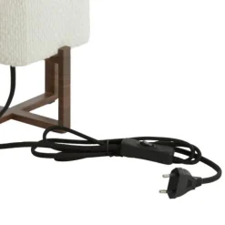 Light & Living Tafellamp Wyn Crème / Bruin - E27 - 39 cm hoog