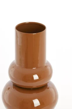 Light & Living Vaas Irissa Caramel - 36 cm hoog
