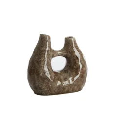 Light & Living Vaas Katha Briun - 22 cm hoog