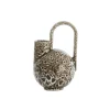 Light & Living Vaas Serres Crème / Zwart - 26 cm hoog