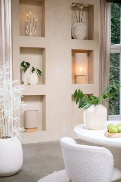Light & Living Vaas Varazza Beige - 29 cm hoog