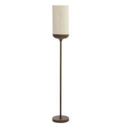 Light & Living Vloerlamp Dania Bruin - E27 - 159 cm hoog