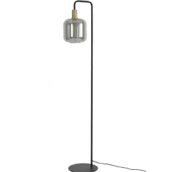 Light & Living Vloerlamp Lekar Zwart - E27 - 155 cm hoog