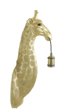 Light & Living Wandlamp Giraffe Goud - E27 - 61 cm hoog