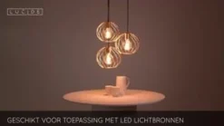 Lucide Hanglamp Danza Goud - 3 x E27 - Ø 50 cm