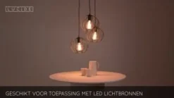 Lucide Hanglamp Danza Zwart - 3 x E27 - Ø 50 cm