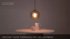 Lucide Hanglamp Monsaraz Roze - E27 - Ø 25 cm