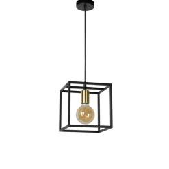 Lucide Hanglamp Ruben Zwart - E27 - 22 cm breed