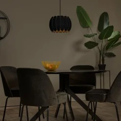 Lucide Hanglamp Spencer Zwart - E27 - Ø 30 cm