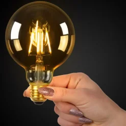 Lucide Lichtbron G95 Amber - E27 - Ø 9,5 cm