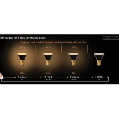 Lucide Lichtbron G45 Zwart - E14 - Ø 4,3 cm