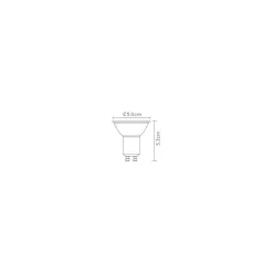 Lucide Lichtbron MR16 Zwart - GU10 - Ø 5 cm