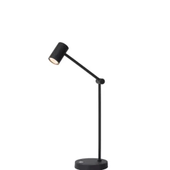 Lucide Oplaadbare Tafellamp Tipik Zwart - LED - 64 cm hoog