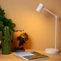 Lucide Oplaadbare Tafellamp Tipik Wit - LED - 64 cm hoog