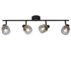 Lucide Plafondspot Bjorn Zwart - 4 x E14 - 74 cm breed