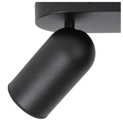Lucide Plafondspot Punch Zwart - 2 x GU10 - 26 cm breed