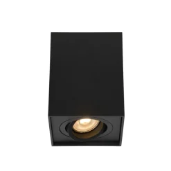 Lucide Plafondspot Tube Zwart - GU10 - 10x10 cm