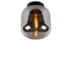 Lucide Plafonniere Joanet Zwart - E27 - Ø 25 cm