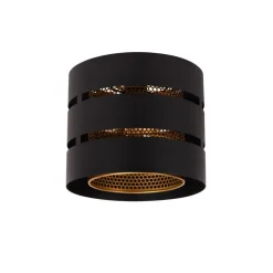 Lucide Plafonniere Rosas Zwart - E27 - Ø 26 cm