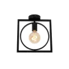 Lucide Plafonniere Suus Zwart - E27 - 28x24 cm