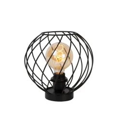 Lucide Tafellamp Danza Zwart - E27 - 23 cm hoog