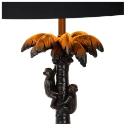 Lucide Tafellamp Extravaganza Coconut Zwart - E27 - 58 cm hoog