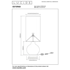 Lucide Vloerlamp Esterad Groen - E27 - 100 cm hoog