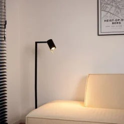 Lucide Vloerlamp Lesley Zwart - GU10 - 130 cm hoog